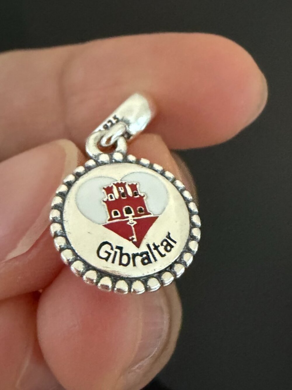 Pandora  Gibraltar Flag Exclusive Charm